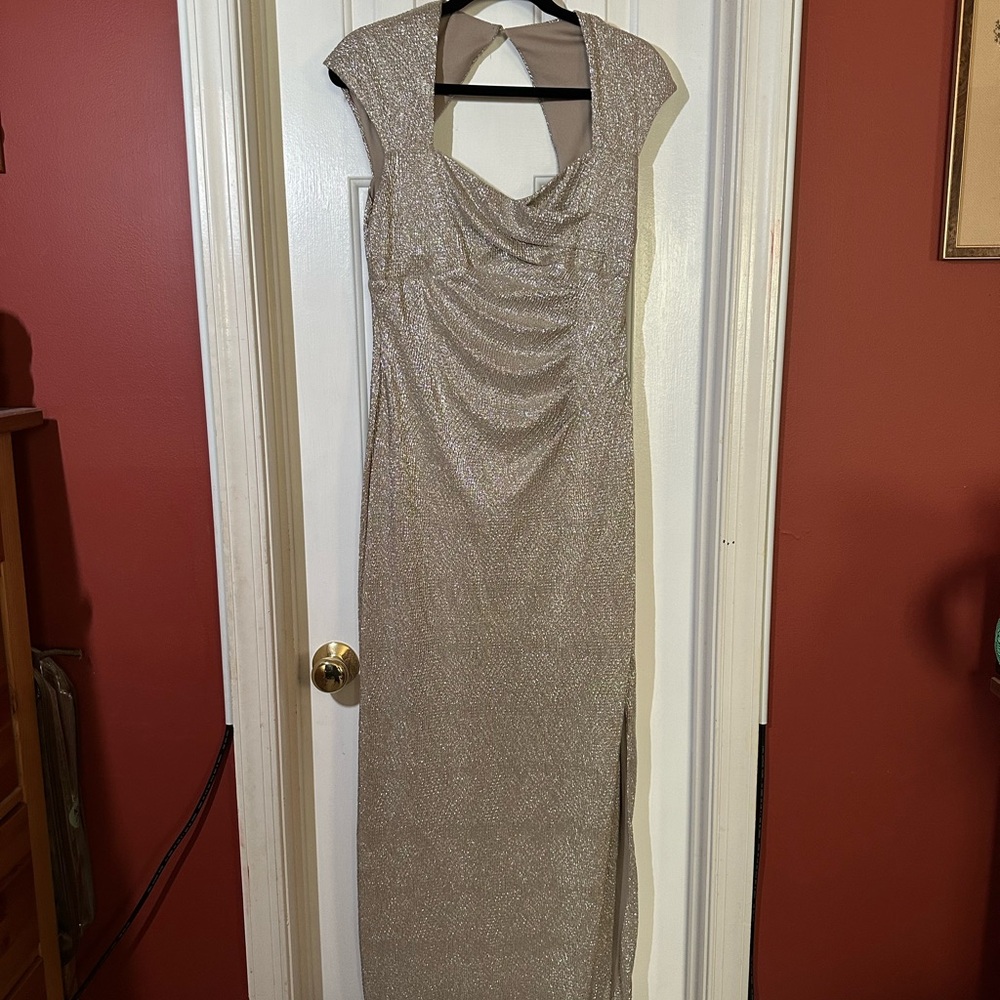 Ralph Lauren Metallic Maxi Dress